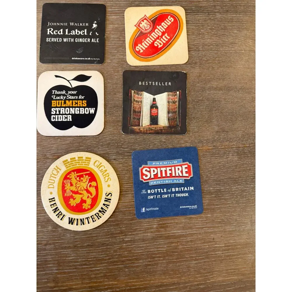 Lot of 21 European Coasters Vintage - Bar Collectible
